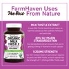 FarmHaven USDA Organic Milk Thistle Capsules | 30X Concentrated Seed