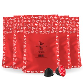 Dongiò Caffè Espresso Roma, Capsules Compatible with Nescafe Dolce Gusto system, 100 Count of Single-Serve Coffee pods (5 Boxes of 20 capsules each) Med-Dark Roast | Intensity 7/10