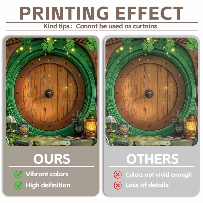 Luminora 7x5ft Fabric St. Patrick's Day Backdrop Cave Living House