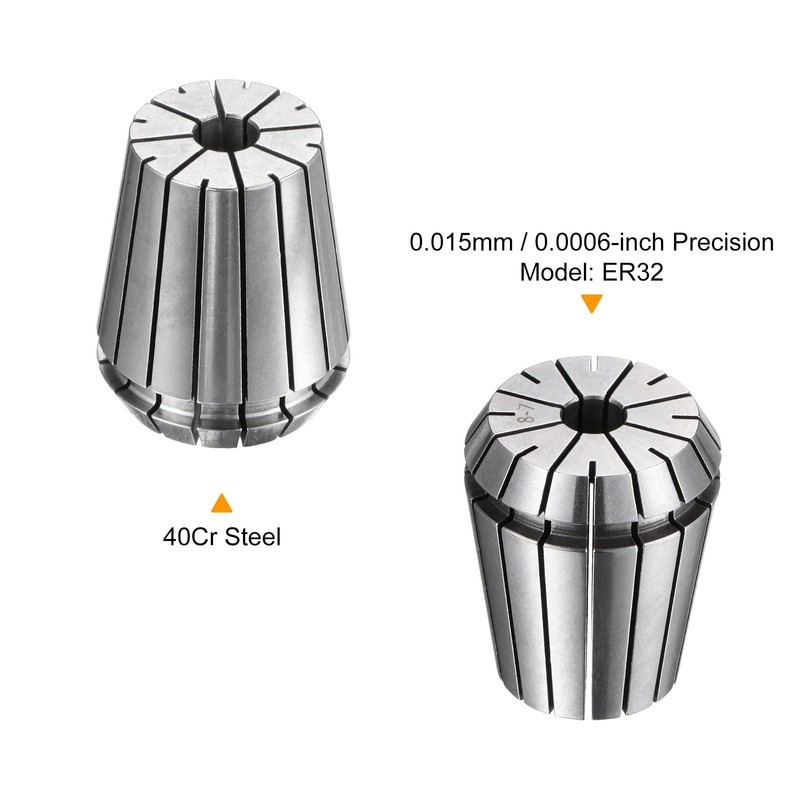 sourcing map 3 Pcs ER32 8mm Spring Collet Chuck High