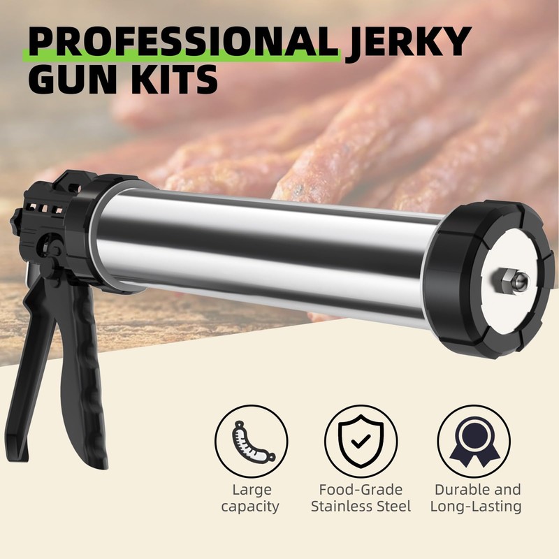Jangker Beef Jerky Gun Kit - 2lb Stainless Steel Meat
