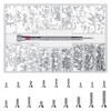 QOOSIKICC 500 Pcs Laptop Screws, M1.2/M1.4/M2 Small Screws, Micro Tiny