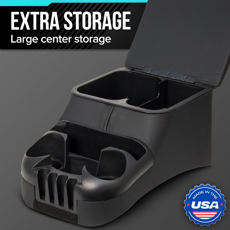 Moblorg Center Console for Truck Bench Seats, Vehicle Organizer, Medium,