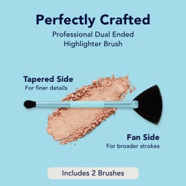 Carmindy Beauty - Dual Ended Highlighter Brush - 2 Pack
