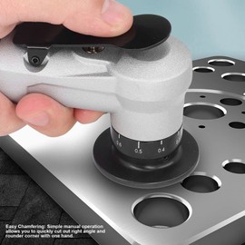 Mini Pneumatic Linear Chamfering Machine, Portable 45 Degree Arc Air Chamfering Machine for Cutting and Deburring Metal