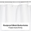 TheBlackSpot Polka Dot Shower Curtain Sets Black and White Small