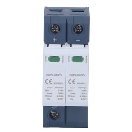 MUNEFE Surges Protective Device, DIN Rail Low Voltage Arrester, Photovoltaic Surges Protector for RV, Home Lightnings Protections