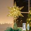 Lewondr Christmas Star Tree Topper, USB Powered Remote Controlled 11