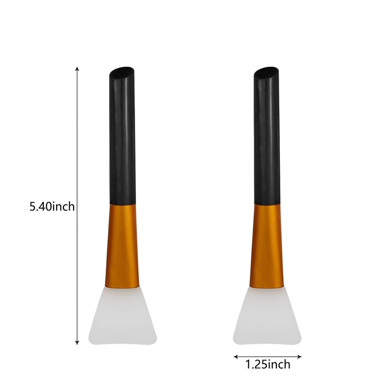 4 Pack Facial Brush, Makeup Spatula, Silicone Face Mask Applicator,