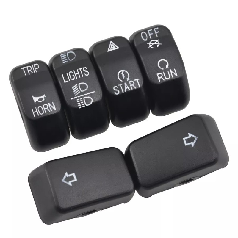 Trichtu Mount 6x Hand Control Black Switch Cap Kit For