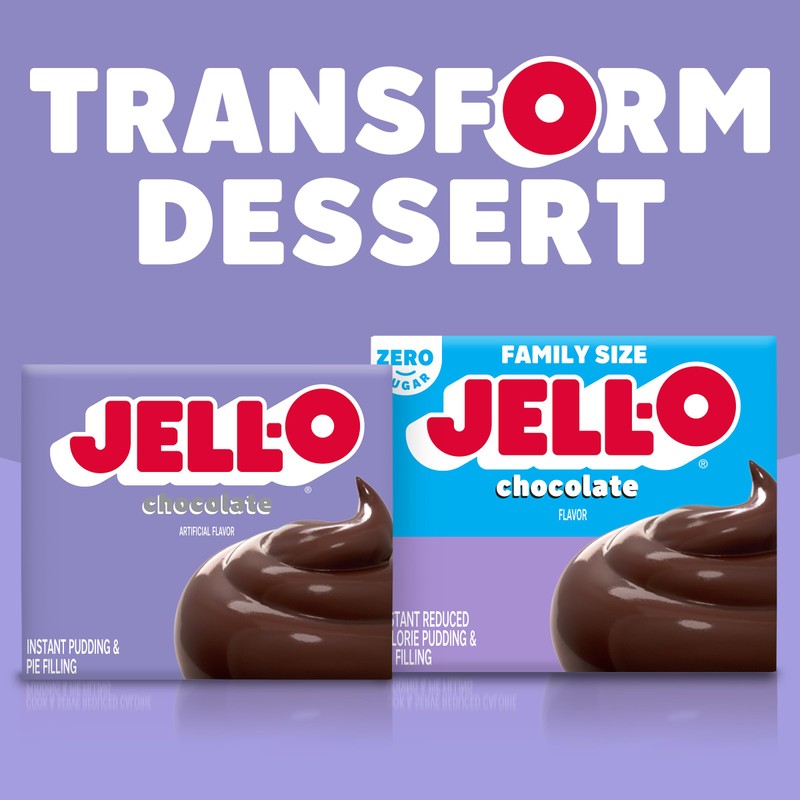 Jell-O Chocolate Instant Pudding & Pie Filling Mix (24 ct