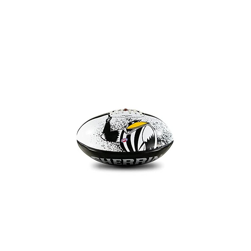 Sherrin Collingwood Magpies AFL Team Softie Football, Size 20cm