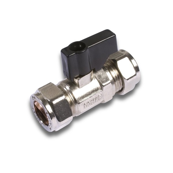 merriway BH02901 Chrome Isolating Valve 15 mm Full Bore with