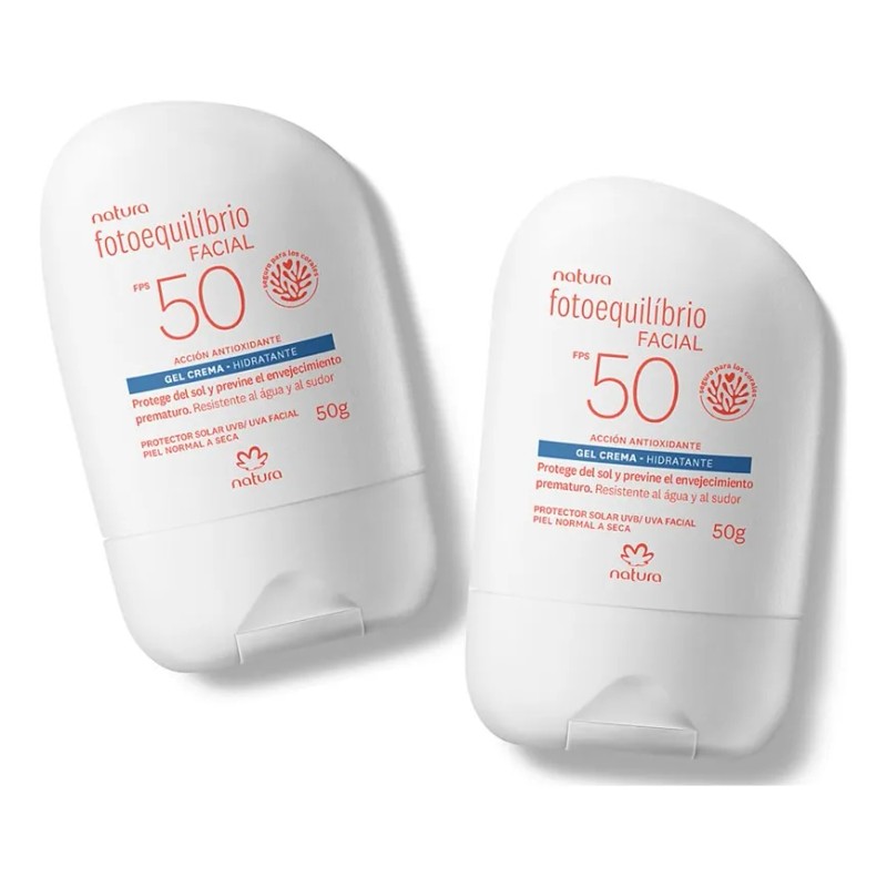 Kit Protector Solar Fotoequilibrio Facial 50fps Natura -2 Pz
