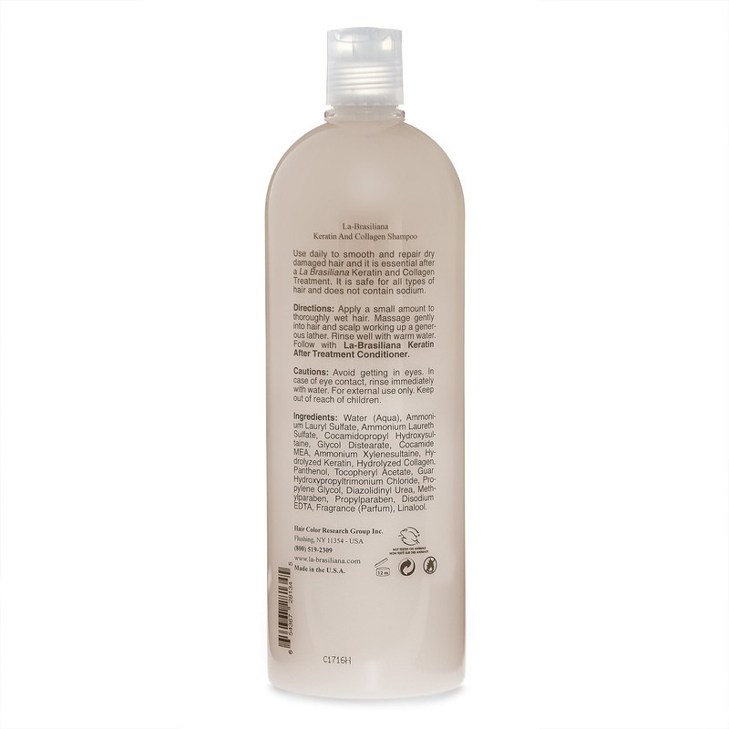 La-Brasiliana Uno Keratin and Collagen Shampoo, 8.45 fl.oz.
