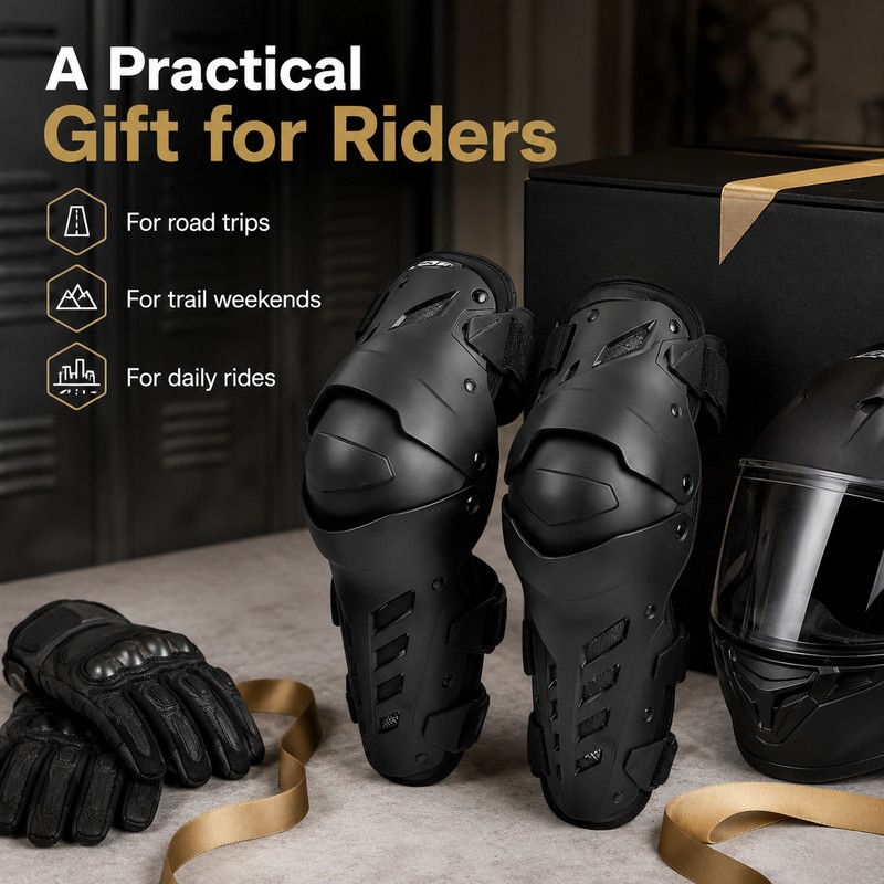 Motorcycle Knee & Elbow Guard Set for Riding – Adjustable