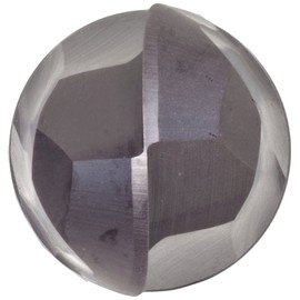 Melin Tool HMG-B Carbide Micro Ball Nose End Mill, nACo Monolayer Finish, Roughing Cut, 15 Deg Helix, 2 Flutes, 3" Overall Length, 0.0313" Cutting Diameter, 0.125" Shank Diameter