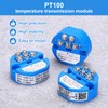 sourcing map 0-100C RTD PT100 Temperature Sensor Transmitter Module 4-20MA