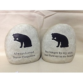 Choice Between 2 Cat Grave Stones / Memorials (No Longer by my side, Small)