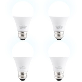 LQ BSDERA 4PK Garage Door Opener Light Bulbs, 5000K Daylight, 1500LM Ultra Bright, Minimize Interference, Compatible with Most Garage Door Openers, 12W, 120V, A19 Bulbs with E26 Base