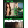 Anrosa 16 Inch Long invisible tape in hair extensions for