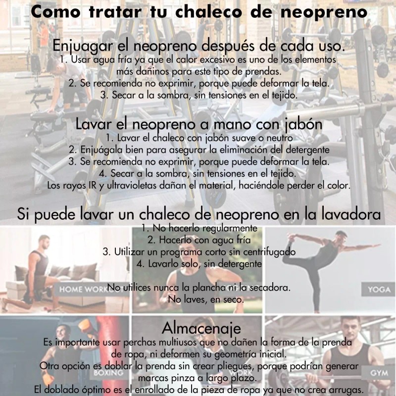 Blueroad Faja Chaleco Con Cierre Para Hombre Térmico Neopreno Gym