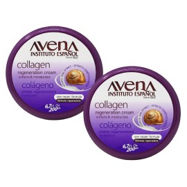 Unbranded Avena Collagen Regeneration Cream 2-Pack, 6.8Oz Jars, Skin Repair Moisturizer