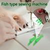 Fish Mouth Sewing Machine Needle Threader, 10 pcs Sewing Machine
