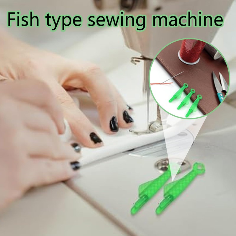 Fish Mouth Sewing Machine Needle Threader, 10 pcs Sewing Machine
