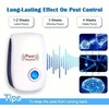 Pest Reject 2pcs Ultrasonic Pest Reject Home Control Electronic Repellent