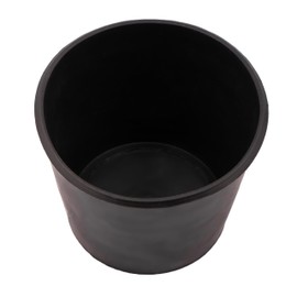MIVOS Plaster cup set of 2-2x500ml - Plastic mixing bowl - Mixing cup - Flexible design - For mixing plaster, filler - Plaster bowl - black - MADE IN EU
