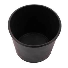 MIVOS Plaster cup set of 2-2x500ml - Plastic mixing bowl - Mixing cup - Flexible design - For mixing plaster, filler - Plaster bowl - black - MADE IN EU