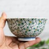 Couples Rice Bowl, Teacup, Pair of Tableware Set, Kutani Ware,