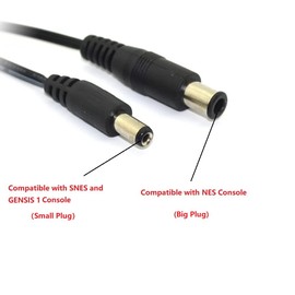 WICAREYO AC Power Adapter Wall Charger Power Supply with AV cable for NES SNES Genesis1