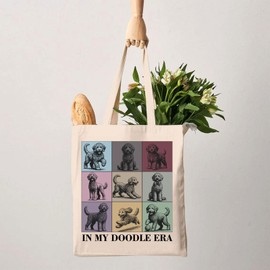 G2TUP Funny Golden Doodle Gift My Doodle Era Tote Bag Dog Mama Handbag Dog Lovers Gift Golden Doodle Lover Gift (My Doodle Era TB)