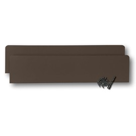 Eagle 1 Rain Gutter Valley Splash Guards, Straight or Bent (2 Per Order) Includes Screws and 1/4" Bit Driver (Oversized Straight, Musket Brown)