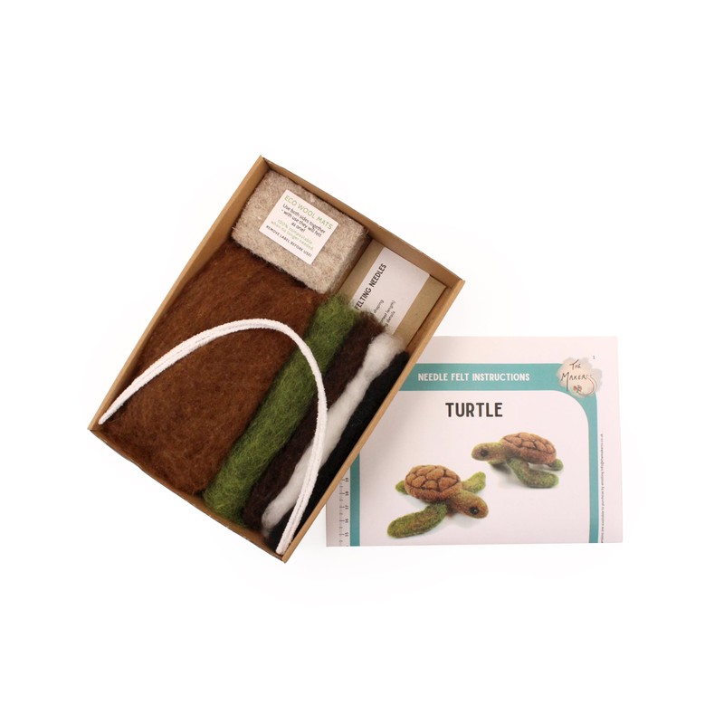 Wizardi Felting Kit - Turtle KTS-TurtleNEW The Makerss