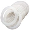 SHEYNIAN 12 Pack Rubber Seals for Glass Jars, Replacement Silicone