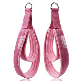 J Bryant Pilates Double Loop Straps for Reformer Fitness D-Ring Straps,Yoga Exercise Accessories for Home Gym Workout,1 Pair