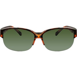 iZONE IDRIVE P4771-DRBK8 Polarized Sunglasses, Over Glasses, Drive, Golf, Fishing, demi brown-green, Free size