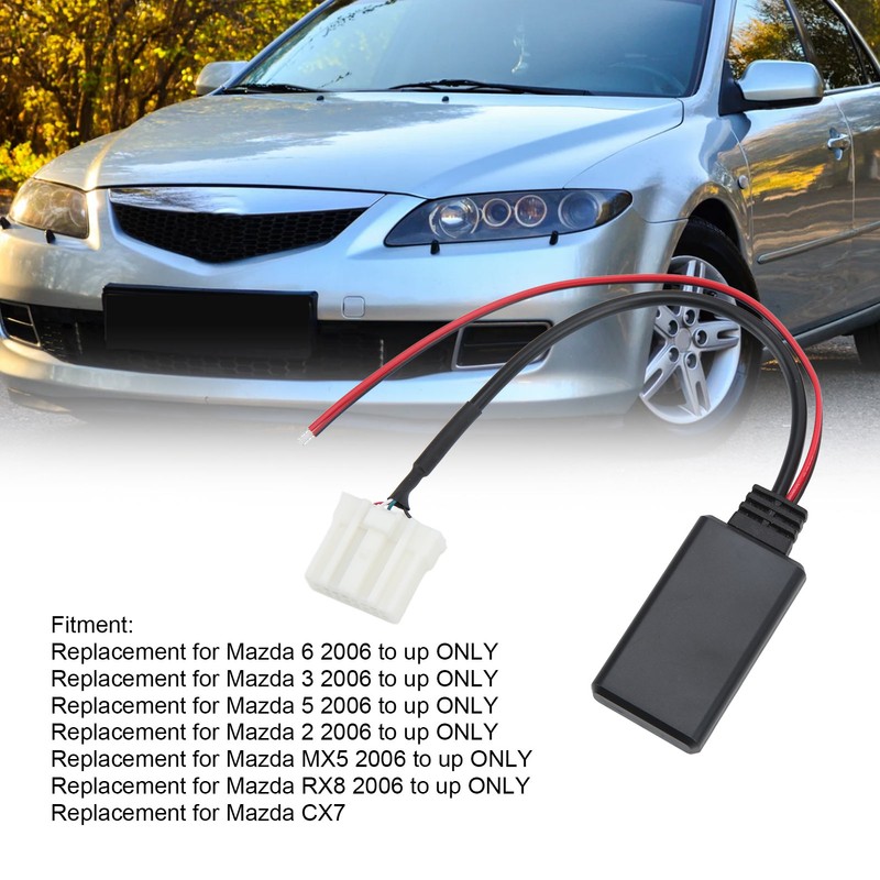 Car Bluetooth Wireless Module 16 Pin ABS AUX IN Cable