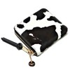 Pisoraro Harako Holstein Print Round Zip Mini Wallet PR242 Holstein,
