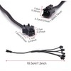 jose2015 2PCS EL Wire Splitter 7 Way,7 Female to 1