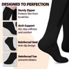 Wegitcs 2 Pairs Zipper Compression Socks for Women & Men,