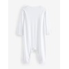 NEXT Skin-friendly Baby Pyjamas Pack of 3, White, 6 -