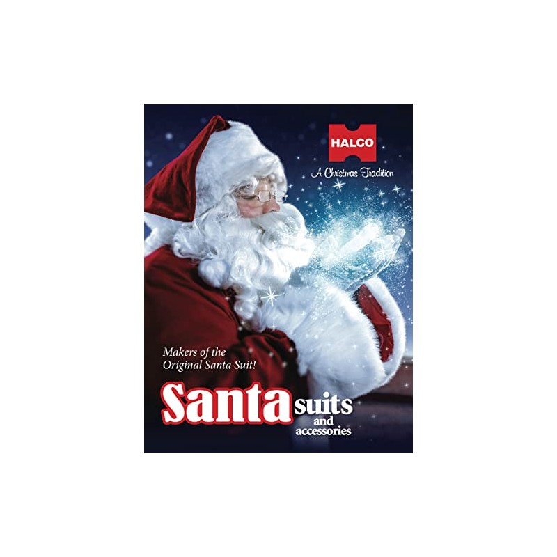 Halco Santa Belly Stuffer Fat Suit Vest Claus Washable Satin