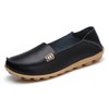 VenusCelia Women's Natural Comfort Walking Flat Loafer(9 M US,Black)