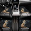 Huzdzhy Artistic Fabric Car Floor Mats-Fox,Non-Slip Rubber Backing,Front (26.8x17.3in) &