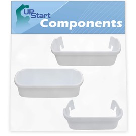 240323001 & 240356401 Refrigerator Door Bin & 240351601 Freezer Door Bin Side Shelf Replacement for Kenmore 25354624401 Refrigerator - Compatible with 240323001, 240356401 & 240351601 White Door Bin