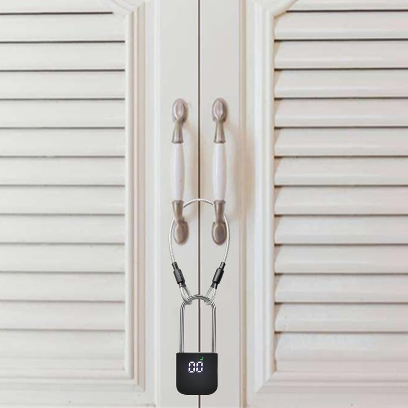 99 Days Timer Padlock,Max Timing Over 3 Month with LCD